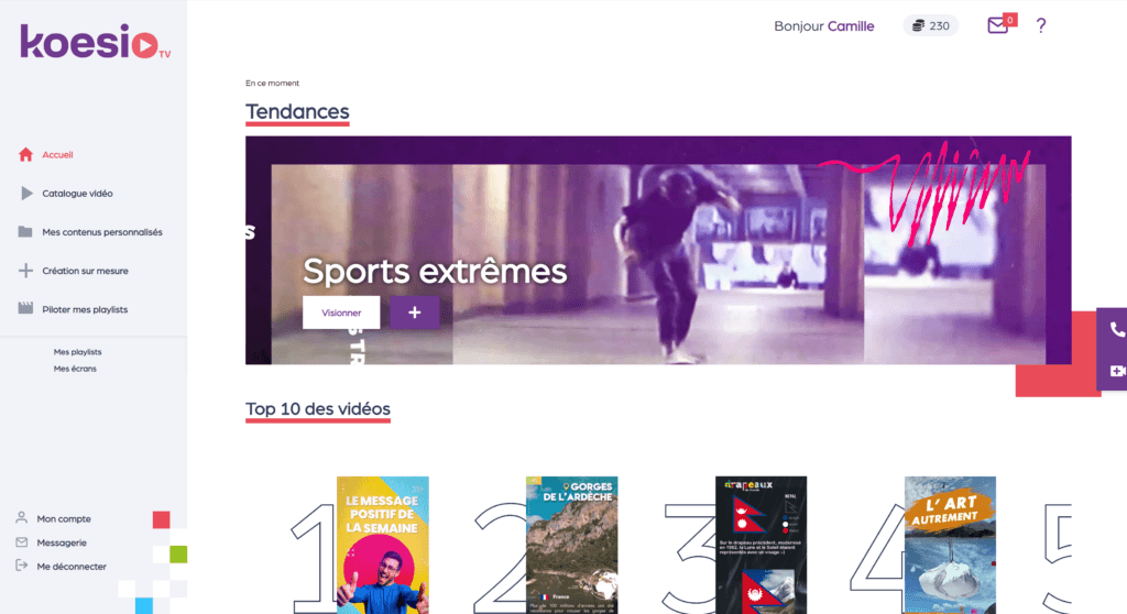 la koesio tv répond à votre besoin de communication sur affichage dynamique