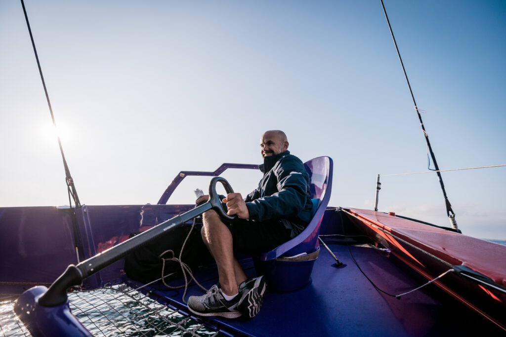 Entrainement de lÕOcean Fifty dÕErwan Le Roux et son quipage, La Trinit-sur-Mer le 15 septembre 2021,  photo © Jean-Marie LIOT