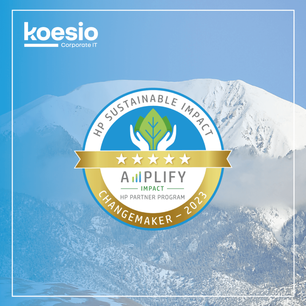 KOESIO, récompensée par HP pour ses actions en faveur du développement durable